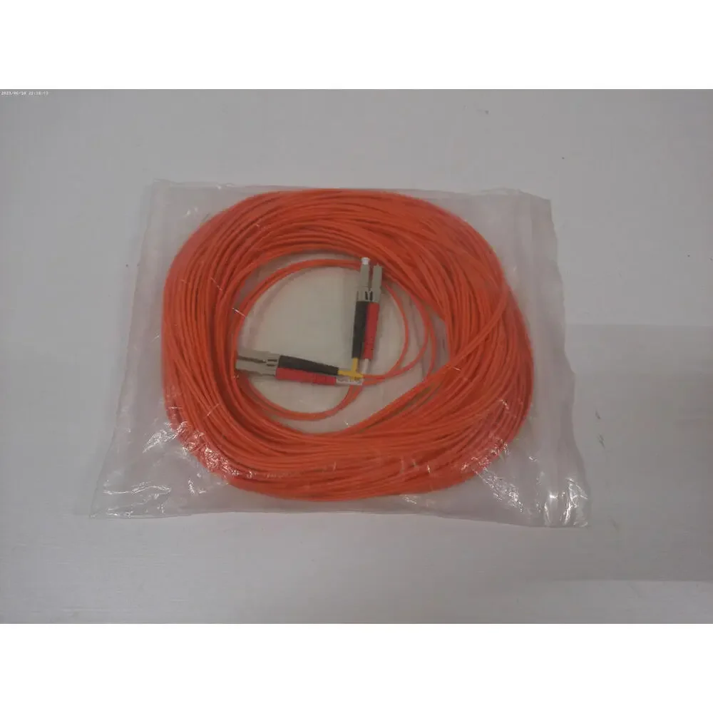 Orange Fiber Optic 50/125 Patch Cable FOCMR10-025M-LCLC-AQ Duplex PVC